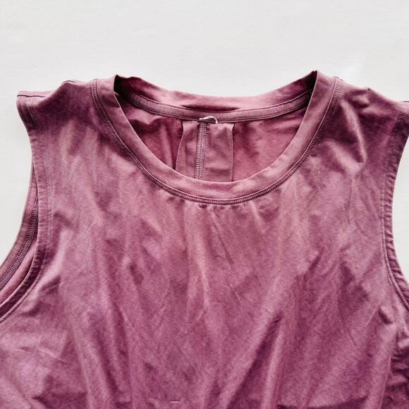 Lululemon Lightweight Split-Back Training Tank Top Size 14 Lavender Lux Purple - Picture 4 of 6